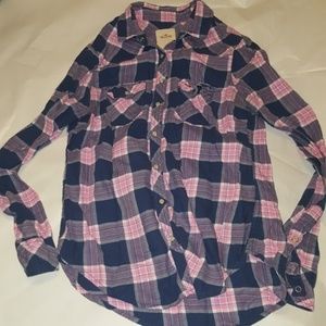 XS Checker Hollister Shirt